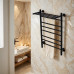 Полотенцесушитель электрический Comfysan Luce EC-8 80/40 с полкой, черный 
