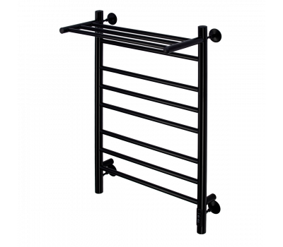 Полотенцесушитель электрический Comfysan Luce EC-8 80/40 с полкой, черный 