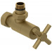 Вентиль Сунержа G 1/2" НР х G 3/4" НГ угловой крест цвет-золото матовое (Gold Matt) 032-1408-1234 