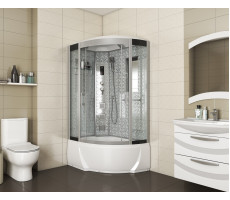 Душевая кабина Niagara Luxe NG-7712WL (800x1200х2150) высокий поддон стенки БЕЛЫЕ 