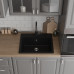 Мойка для кухни 57х50 черная матовая Teymi Helmi T120107 Мойка для кухни 57х50 черная матовая Teymi Helmi T120107