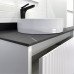 Тумба-умывальник Comforty Марсель-75 белая матовая со столешницей под черный мрамор c раковиной Comforty 9110 00-00012270 