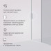 Дверь душевая в нишу AM.PM Gem W90G-110-1-195MG Стекла прозрачное, тонированное; профиль хром матовый 