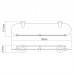 Полка WasserKRAFT Isen K-4000 4044 Хром 