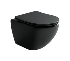 Подвесной унитаз Metropol Rimless Ceramica Nova CN4002MB черный матовый Подвесной унитаз Metropol Rimless Ceramica Nova CN4002MB черный матовый
