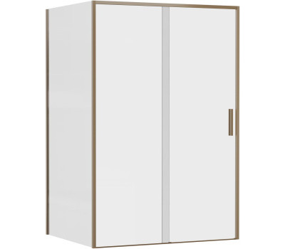Душевой уголок Aquanet Pleasure Evo 130x100 AE65-130x100-GBT профиль золото-никель браш, прозрачное стекло_ 