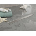 Душевой трап PLUMBERIA SELECTION PST IN-TILE PST90MT, брашированная нержавеющая сталь 