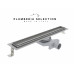 Душевой трап PLUMBERIA SELECTION PST IN-TILE PST90MT, брашированная нержавеющая сталь 