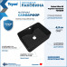 Раковина для ванной накладная Teymi Helmi Mini 41 цвет черный матовый T50289 