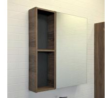 Зеркало-шкаф Comforty Порто-75 дуб темно-коричневый 00-00009231 