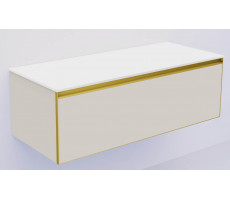 Тумба Armadi Art CASHMERE QUATRO 1 120см профиль MATT GOLD + внутриняя подсветка 790-M1-120-CM-MG-LED 