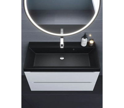 Раковина для ванной 100 см, Uperwood Classic Quartz, кварцевая, черная матовая, уголь 293020634 Раковина для ванной 100 см, Uperwood Classic Quartz, кварцевая, черная матовая, уголь 293020634