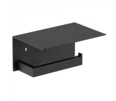 Держатель для туалетной бумаги с полочкой для мобильного телефона Corinto черный 16878.N NOFER 16878.N 