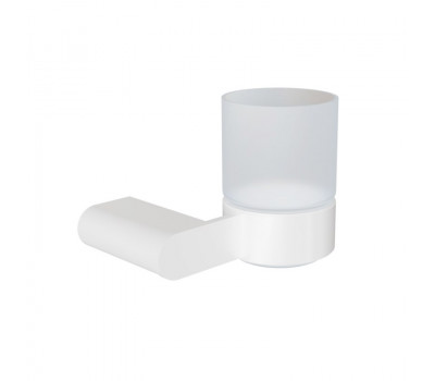 Стакан для ванной комнаты Knotlor SC102WY белый матовый 