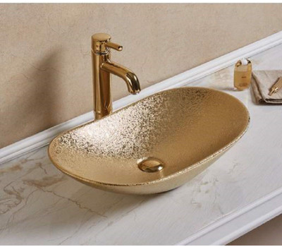 Умывальник CeramaLux 7811ASJ Золотой 
