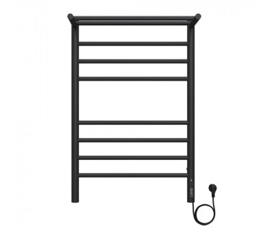 Полотенцесушитель электрический с полкой Terminus Аврора П8 50х80 КС, черный муар Полотенцесушитель электрический с полкой Terminus Аврора П8 50х80 КС, черный муар