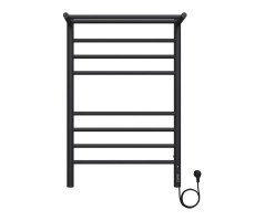 Полотенцесушитель электрический с полкой Terminus Аврора П8 50х80 КС, черный муар 