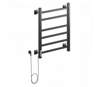 Полотенцесушитель электрический Ника STEP-2 60/40 RAL9005 черный матовый левый тэн черный матовый 