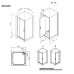 Душевое ограждение 90x90 см, без поддона AM.PM Gem W90G-404-9090-BT  