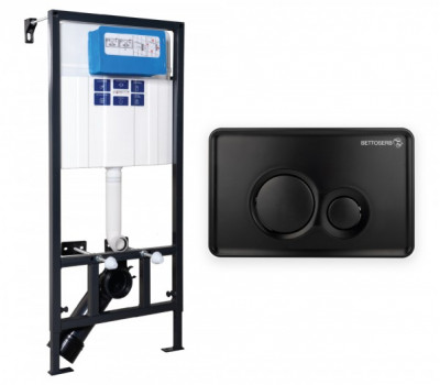 Клавиша смыва BETTOSERB черный матовый (40006459) 