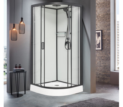 Душевая кабина 120х120 см Frank F420 Black черный