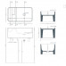Раковина Artceram Brooklyn  BNL004 01 34 Белый 