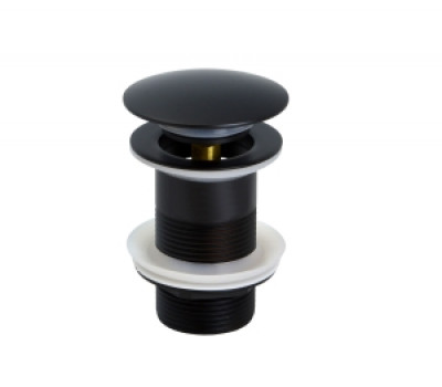 Донный клапан для раковины СКАНДИ 21971/1B без перелива, черный Bronze de Luxe 
