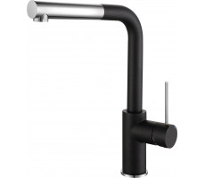 Смеситель для кухни Rivelato Albano Г-обр.с выдвижной лейкой D-35ммcromo 1573503 antracite cromo Смеситель для кухни Rivelato Albano Г-обр.с выдвижной лейкой D-35ммcromo 1573503 antracite cromo