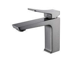 Смеситель для раковины Shevanik S4401T, оружейная сталь