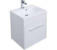 Тумба под раковину Aquanet Августа 58 белый (ручки хром) 