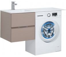 Тумба с раковиной Aquanet Алвита 120 L капучино 