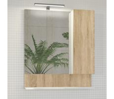 Зеркало-шкаф Comforty Рига-70 дуб сонома 00004142212 