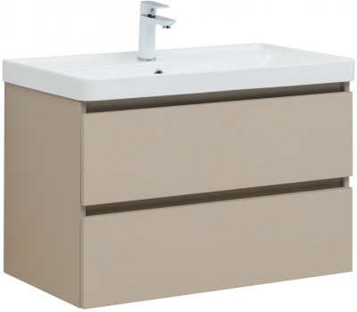 Тумба с раковиной Aquanet Вега 2.0 80 2 ящ. цв.бежевый (раковина Ирис) 00344754 Тумба с раковиной Aquanet Вега 2.0 80 2 ящ. цв.бежевый (раковина Ирис) 00344754
