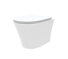 Унитаз подвесной Maretti Elio безободковый с микролифтом, EL10PBM64-844, белый Унитаз подвесной Maretti Elio безободковый с микролифтом, EL10PBM64-844, белый