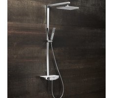 Комплект смеситель душевая стойка Black&White U7785 хром Комплект смеситель душевая стойка Black&White U7785 хром