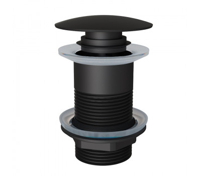 Донный клапан для раковины без перелива Knotlor BM9010BL черный Донный клапан для раковины без перелива Knotlor BM9010BL черный