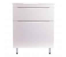 Тумба напольная Style Line Бергамо мини 70 (2 ящ.) Люкс антискрейтч белый, PLUS СС-00002310 Тумба напольная Style Line Бергамо мини 70 (2 ящ.) Люкс антискрейтч белый, PLUS СС-00002310