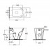 Унитаз приставной Azzurra FORMA FMVCTPE00000BI (сидение отдельно)