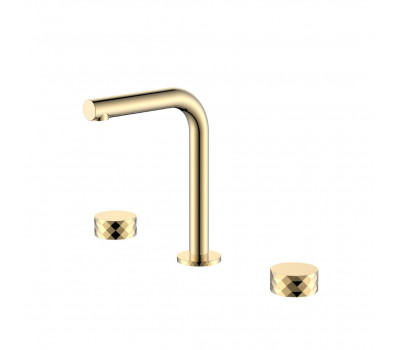                 Смеситель на столешницу STICK DIAMOND на 3 отв. GOLD Boheme 152-G золото 