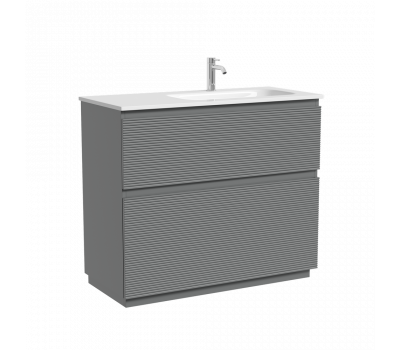 Тумба напольная SANCOS  Folk Floor правая 995х445х850, c двумя ящиками оснащенными доводчиками, Ergraut soft, арт.FL100FRES 