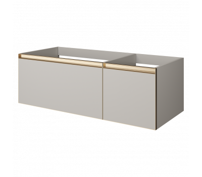 Тумба Armadi Art QUATRO 2 120см CASHMERE профиль MATT GOLD 790-M2-120-CM-MG 