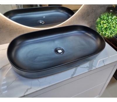 Раковина Ceramalux 78327MB черный матовый 