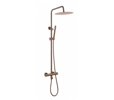 Стойка для душа с термостатом UNO BRUSHED BRONZE Boheme 468-T-BRB брашированная бронза 