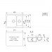 Мойка MIXLINE ML-GM21 двухчашевая  черная 308 600*500*190мм NEW 552012 черный 