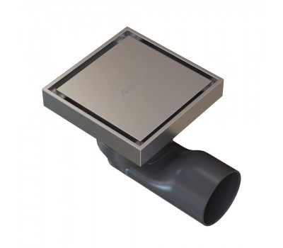 Душевой трап точечный Knotlor SDSS100BS матовая сталь  