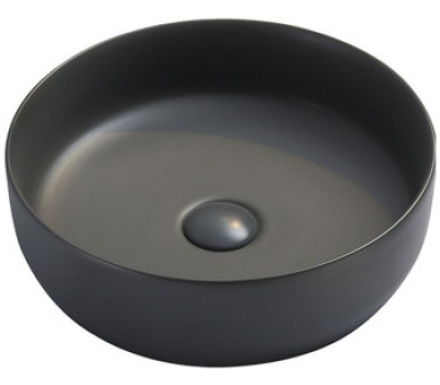 Раковина накладная Ceramicanova Element CN6022MDH 39х39 темный антрацит матовый круглая Раковина накладная Ceramicanova Element CN6022MDH 39х39 темный антрацит матовый круглая