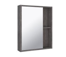 Зеркальный шкаф Runo железный камень Эко 52 (00-00001324) 