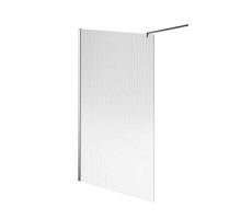 Душевое ограждение 120х210см Kerama Marazzi Cristallo CT.120.WI.CR рифленое стекло, цвет: хром