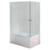 Душевой угол с поддоном Royal Bath RB 8120BP-C (матовое) левый белый 