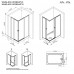 Душевое ограждение 120x90 см, без поддона AM.PM X-joy W94G-403-120290-BТ1К  